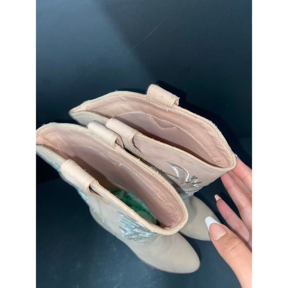 Autumn/Fall Tribal Women Coquette Retro Western Indie Rodeo Heels Boot Size 7 - Picture 4 of 8